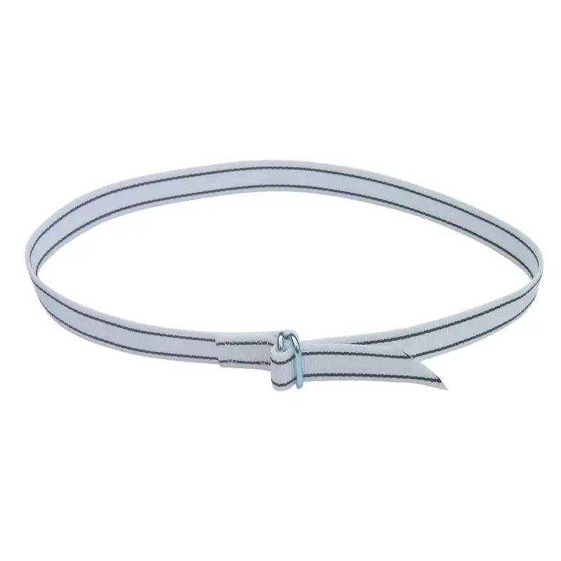 Sonderangebot Halsmarkierungsband Premium weiß/schwarz mit Ringverschluss, 130 cm x 40 mm