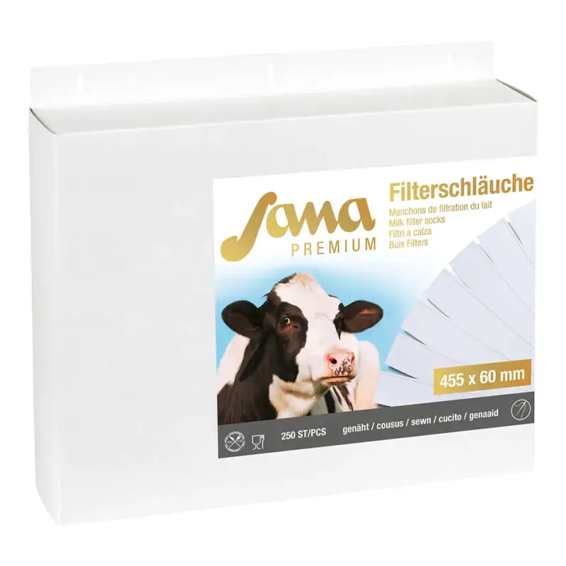 Sana Milchfilter Premium genäht 57/60 x 455 mm, 250 Stück Ausverkauf
