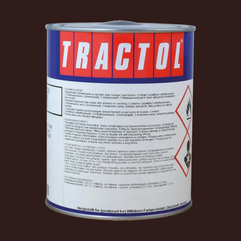 Solange Der Vorrat Reicht Tractol Lack RAL 8017 Schokoladenbraun, 1 Liter