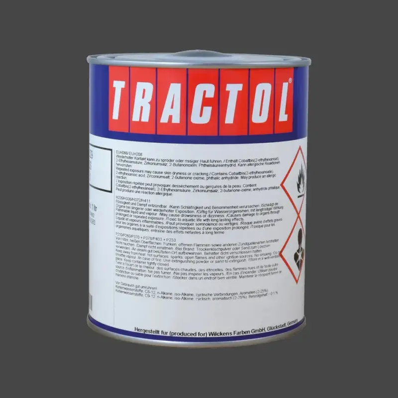 Tractol Lack RAL 8019 Graubraun, 1 Liter Geprüft