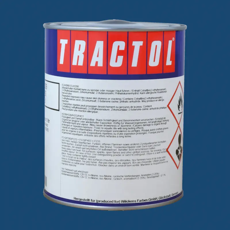 Tractol Lack RAL 5009 Azurblau, 1 Liter Preiswert