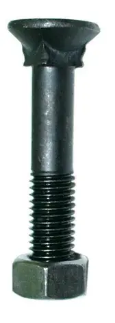 Abverkauf 4-Kant-Senkschraube mit Mutter, M12 x 90 mm, 8.8