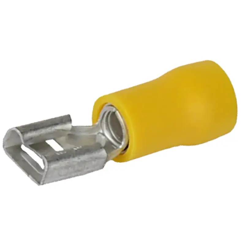 Quetschverbinder gelb Flachsteckhülsen 6,3 mm Neue Ware