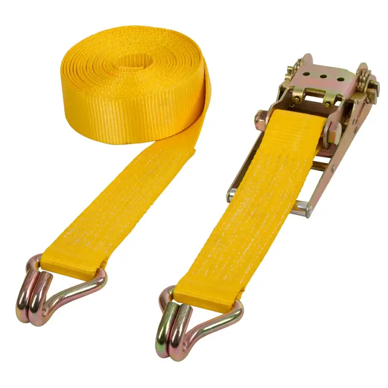 Schwerlastzurrgurt 2-teilig gelb, 8 m x 75 mm Neu Im Sortiment