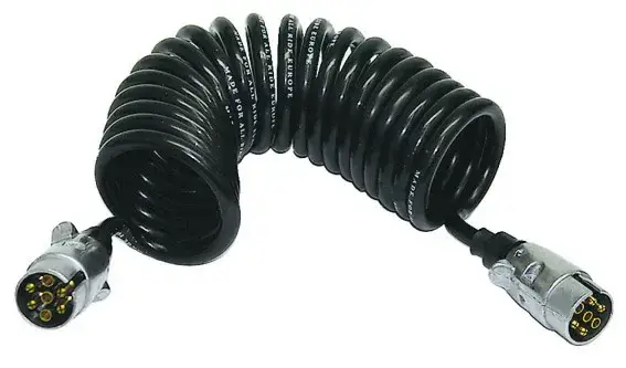 Sonderangebot Spiral-Zwischenkabel Metall 7-polig, 4 m