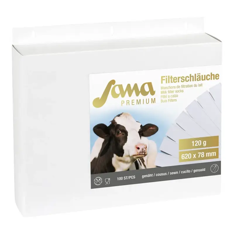 Sana Milchfilter Premium genäht 120 g, 78 x 620 mm, 100 Stück Neue Kollektion