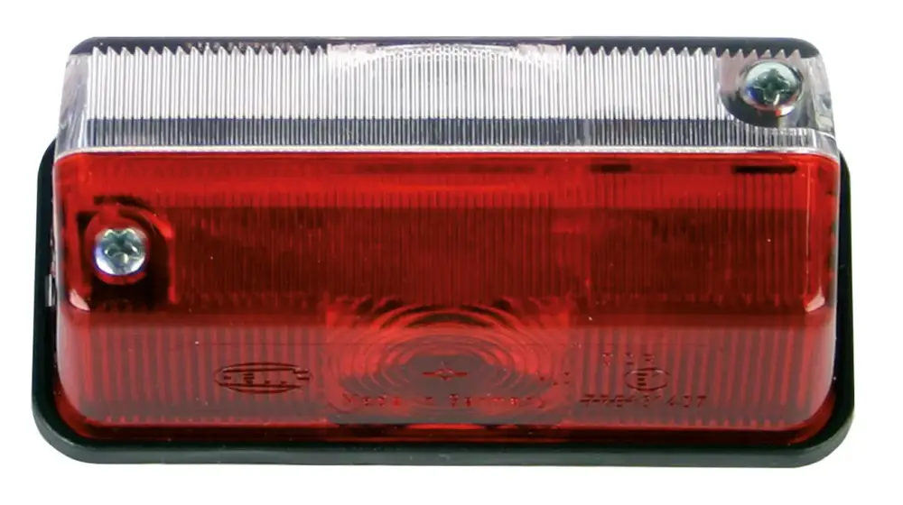 Abverkauf Umrissleuchte rot/weiß mit Tülle links/rechts, 2XS005020-001