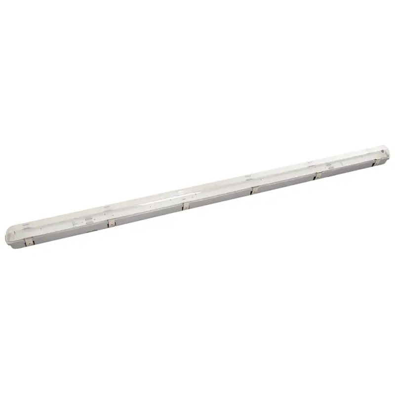 Feuchtraum-Wannenleuchte grau für LED-Röhren 120 cm Neuheit