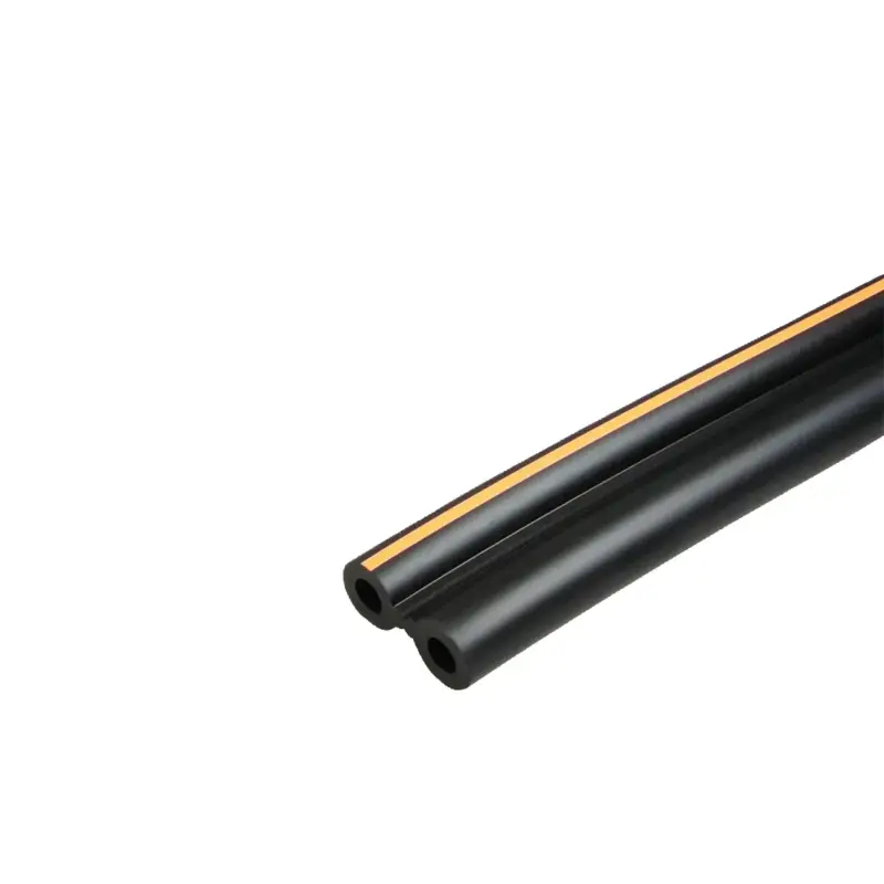 Gummi Doppel-Pulsschlauch orange 7 x 13 mm, 25 m Rabatt