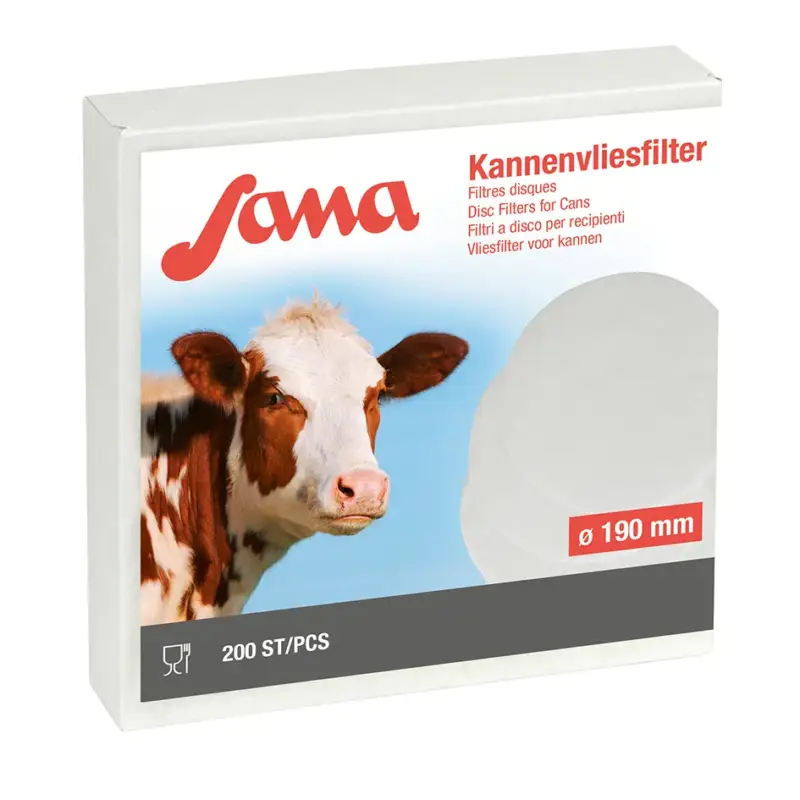 Sana Kannenvliesfilter ø 190 mm, 200 Stück Schneller Versand