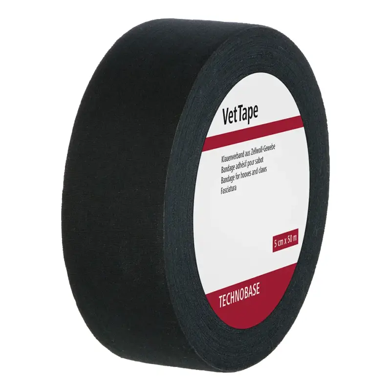 Günstig Klauenverband VetTape schwarz 50 m x 50 mm