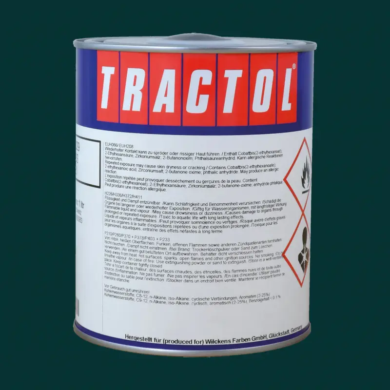 Tractol Lack RAL 5020 Ozeanblau, 1 Liter Direktkauf