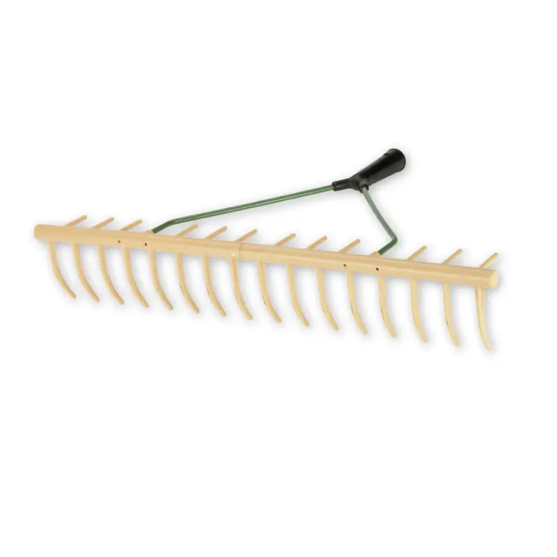 Sonderangebot Polypropylen-Rasenrechen mit Grasfangzinken ohne Stiel 64 cm, 16 Zinken
