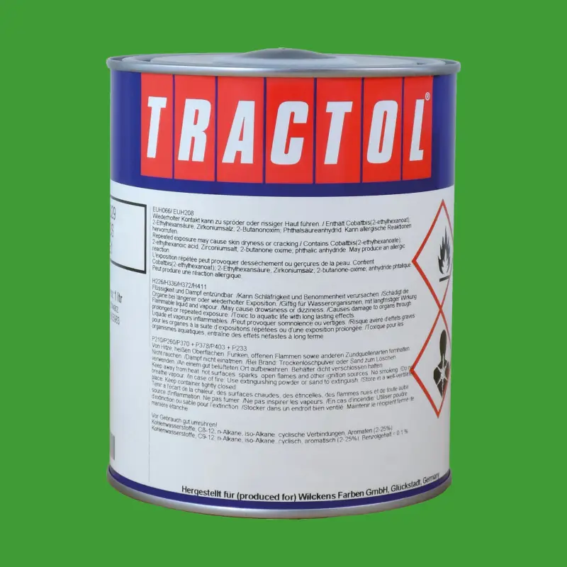 Top-Seller Tractol Lack Agria grün neu ab Bj. 1984, 1 Liter