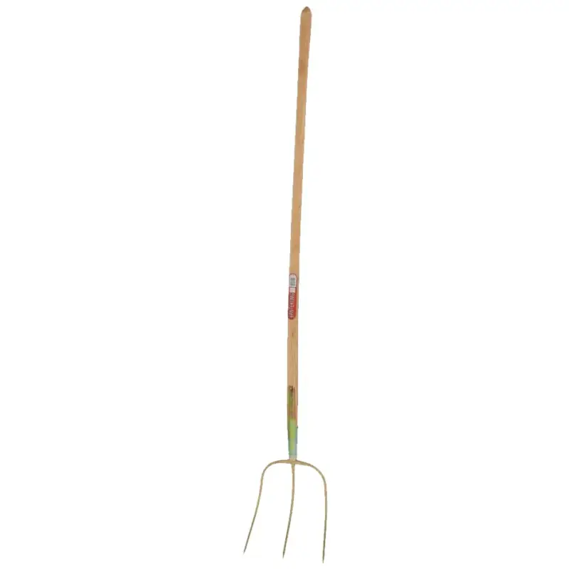 Abverkauf Streugabel Erntekönig mit Stiel, 28 x 25 cm (3 Zinken)