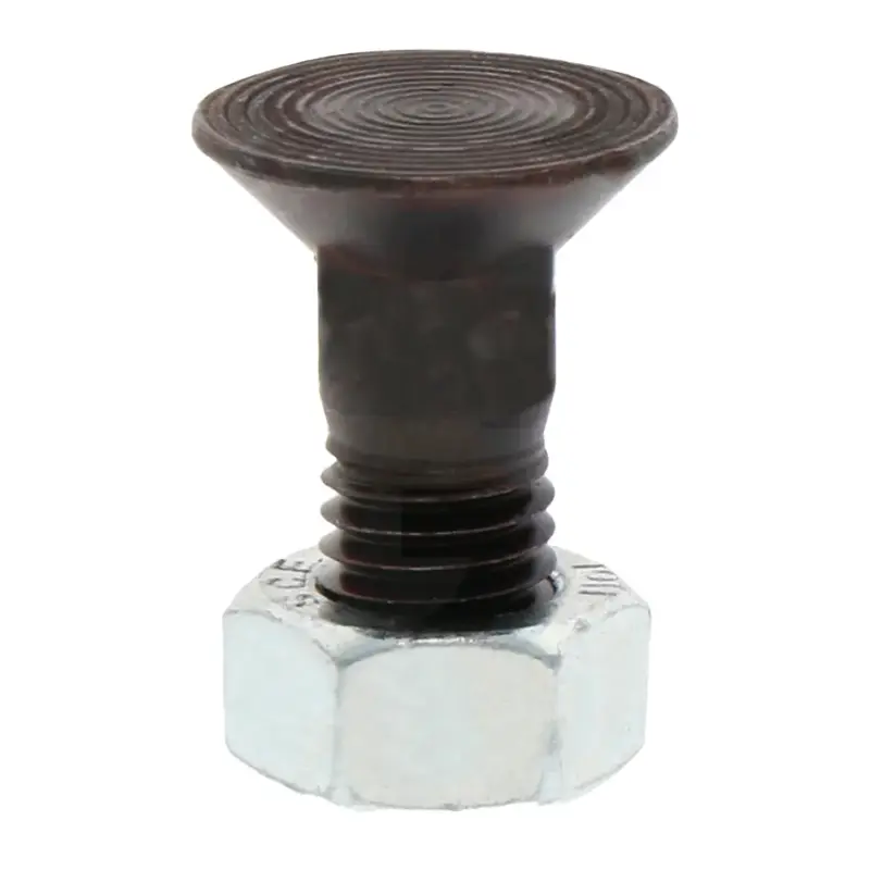 Zertifiziert Pflugschraube Vierkant mit Mutter M12 x 33 mm, 12.9