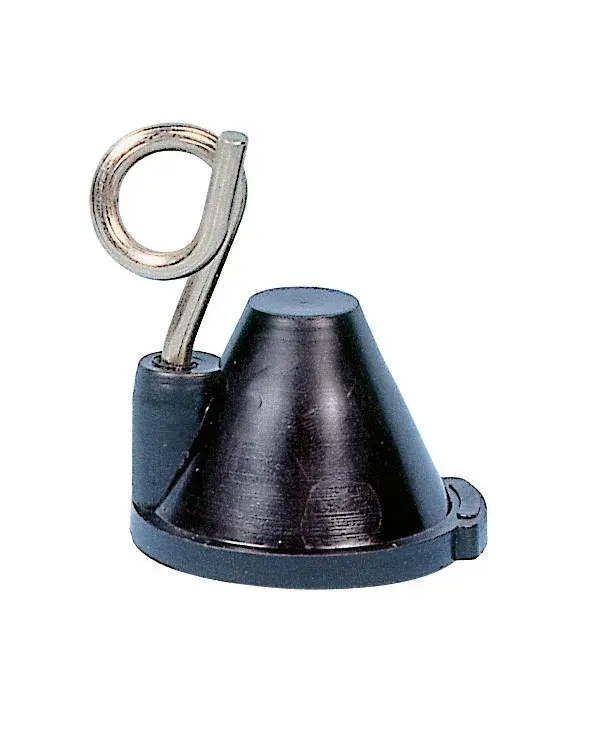 Ersatzisolator mit Metallöse für Federstahlpfahl oval, 25 Stück Letzte Chance