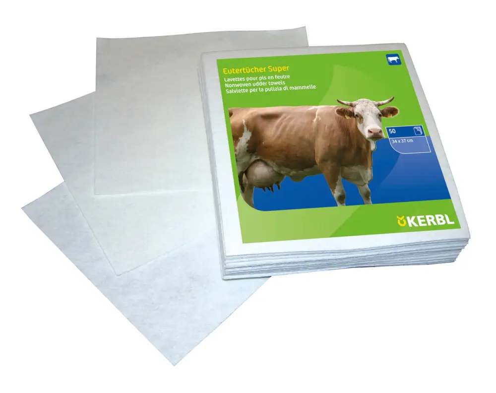 Eutertücher UdderoClean Super wiederverwendbar 37 x 34 cm, 50 Blatt Bestseller