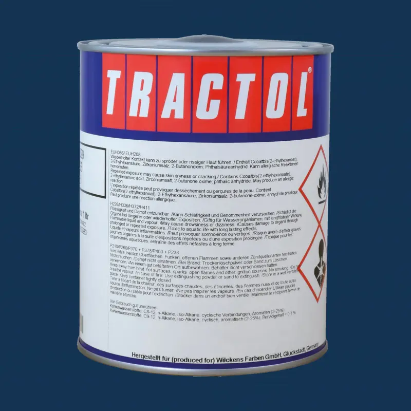 Sonderangebot Tractol Lack RAL 5001 Grünblau, 1 Liter