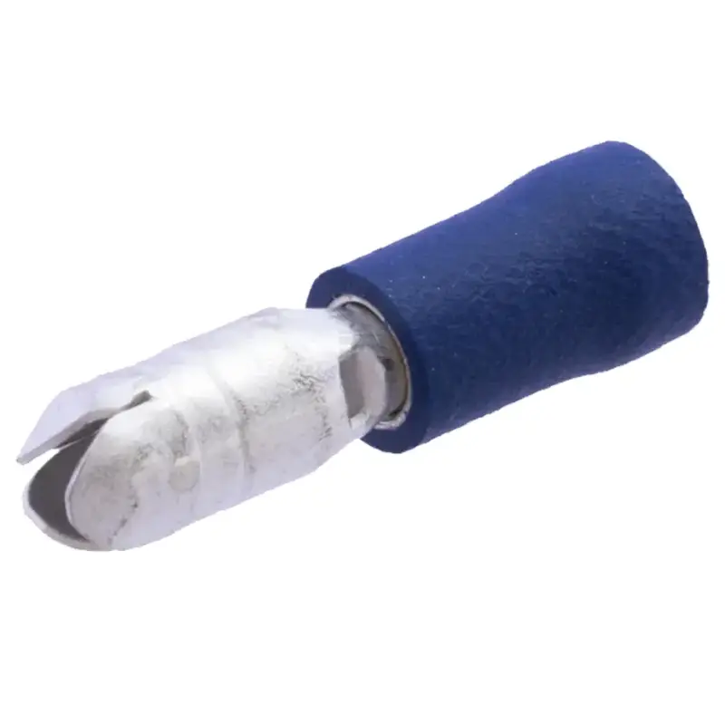 Quetschverbinder blau Rundstecker Preiswert