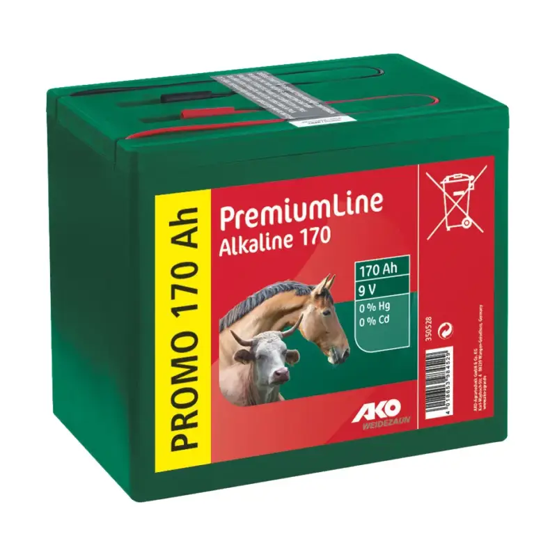 AKO Trockenbatterie Alkaline 9 V / 170 Ah Neuheit