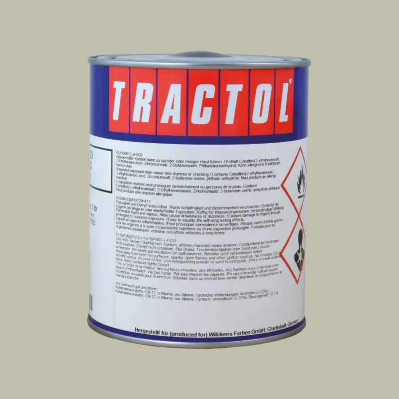 Tractol Lack Fritzmeier weißgrau, 1 Liter Abverkauf