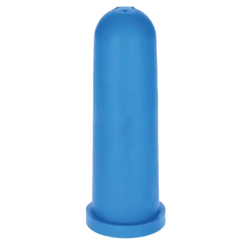 Schneller Versand Kälbersauger ohne Lochung blau, 10 Stück
