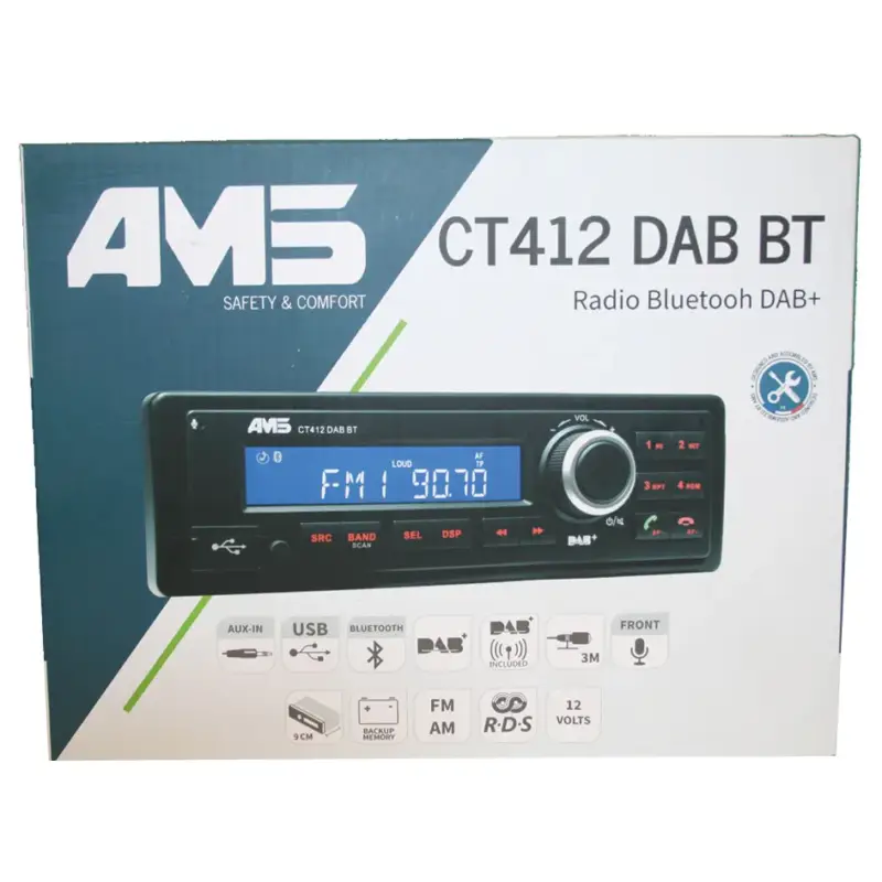 Solange Der Vorrat Reicht Radio AMS CT412 DAB BT (Radio Bluetooth DAB+)