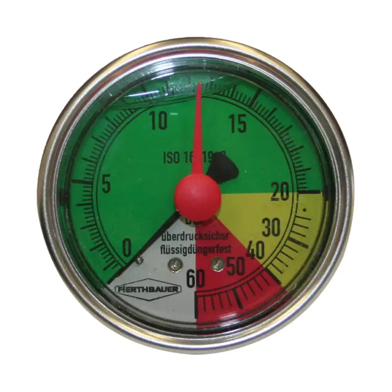 Beliebt Glyzerin-Manometer ø 63 mm mit 1/4" AG hinten, 0 / +20 / +40 / +60 bar