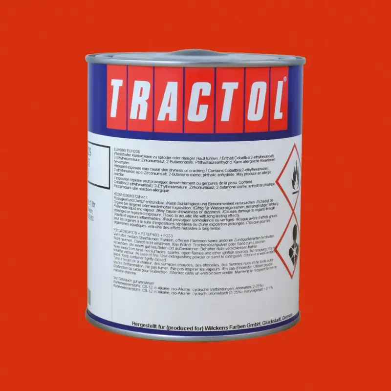 Tractol Lack Kuhn rot, 1 Liter Expressversand