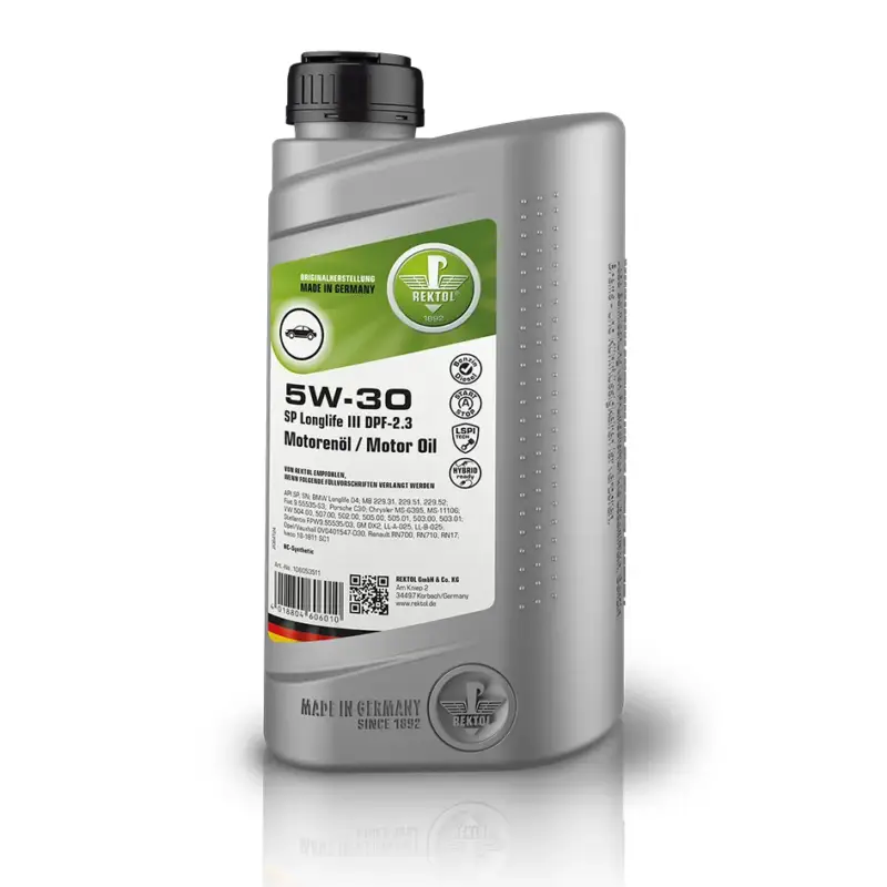 REKTOL Motorenöl 5W-30 SP Longlife III DPF-2.3, 1 Liter Preisknaller
