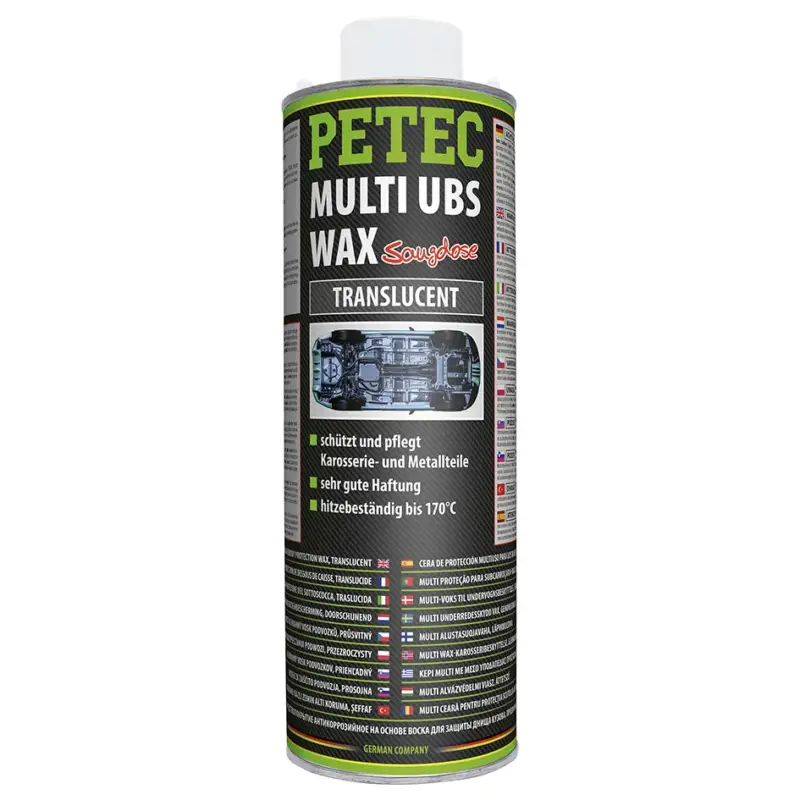 PETEC Multi UBS Wax translucent Saugdose 1000 ml Neue Kollektion