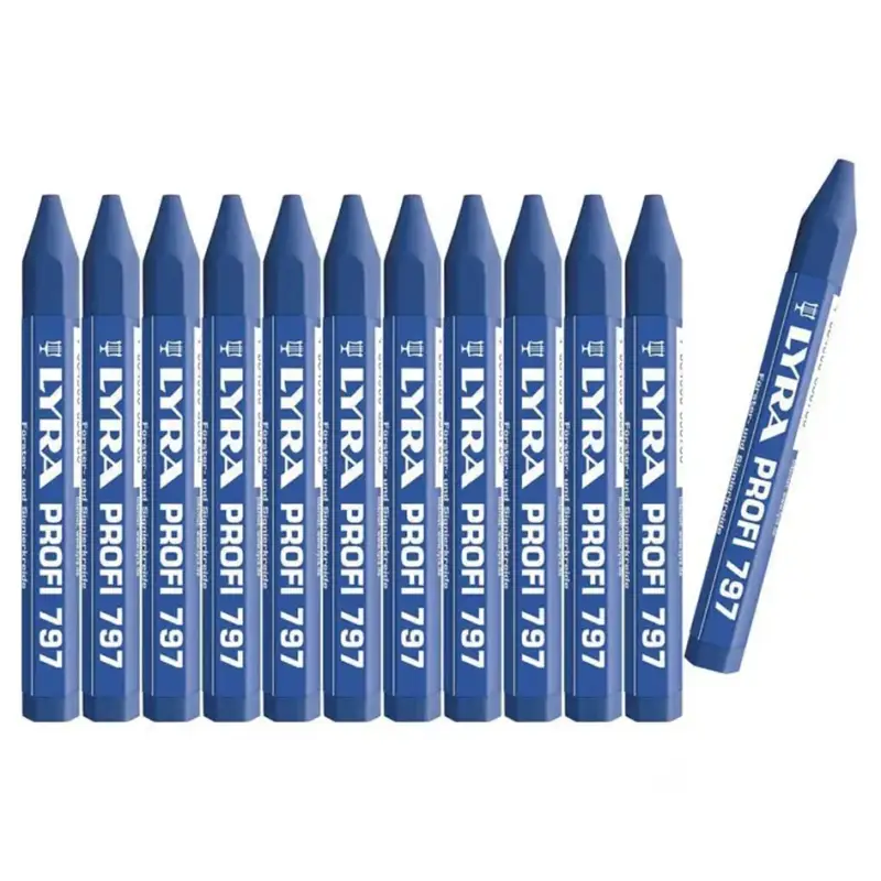Sichere Zahlung Lyra Förster- & Signierkreide 12 mm blau, 12 Stück im Karton