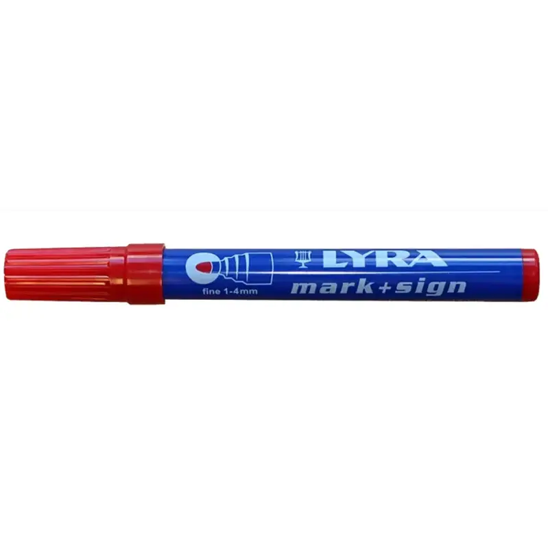 Aktuell LYRA Permanentmarker rot 1 - 4 mm