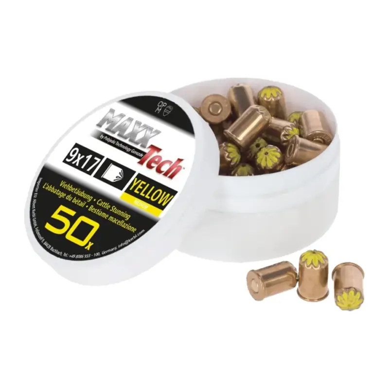 Sofort Bestellen Kartuschen für Schussapparate gelb 9 x 17 mm