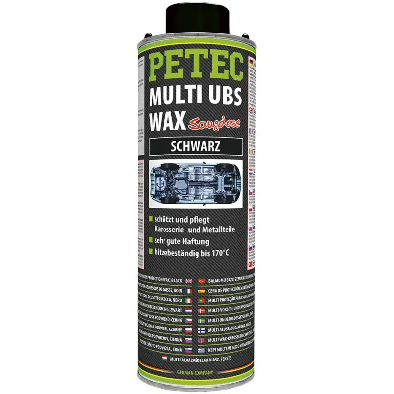 PETEC Multi UBS Wax schwarz Saugdose 1000 ml Echt