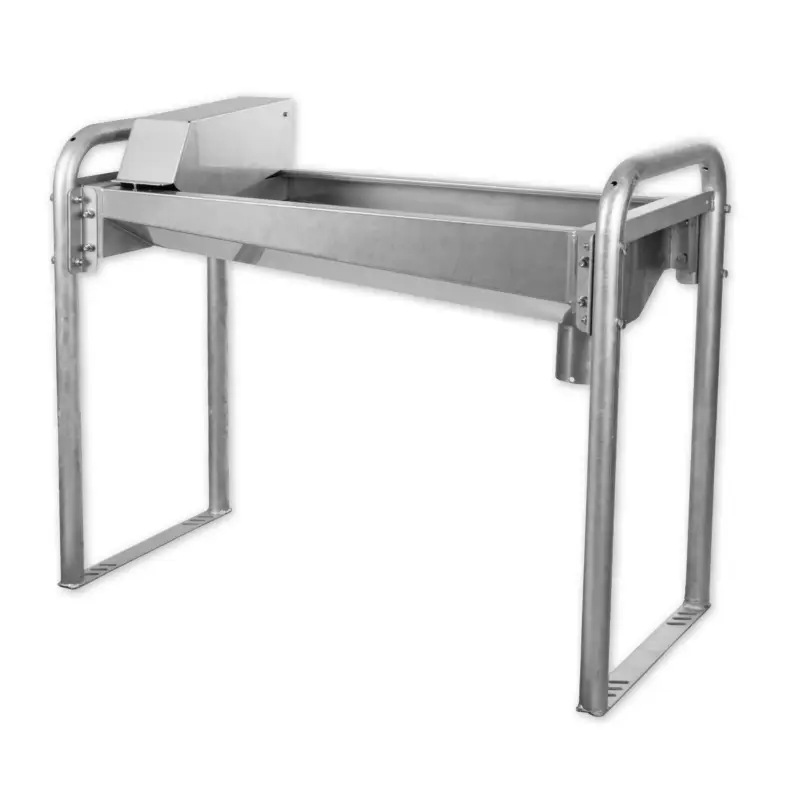 Sichere Zahlung Schnellablauftrog Edelstahl 190 cm inkl. 200 W / 24 V Heizung mit Bodengestell