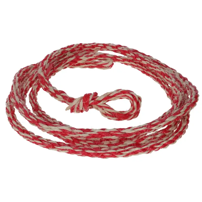 Begrenztes Angebot Bullentransportstrick rot/weiß mit kleiner Schlaufe, 400 cm