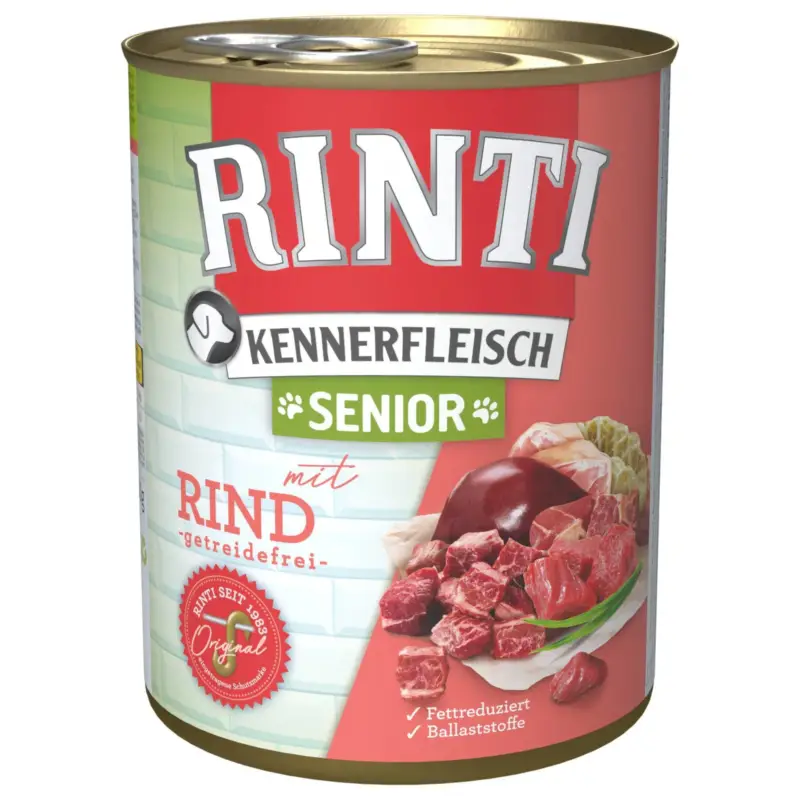 Top-Seller Hundefutter, Finnern Rinti Kennerfleisch Senior, Rind, 800g