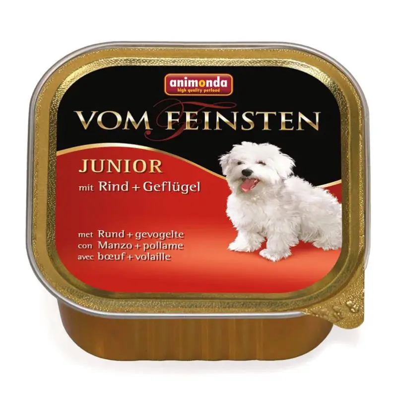 Aktuell Animonda vom Feinsten, Welpen, Rind und Geflügel, 150g