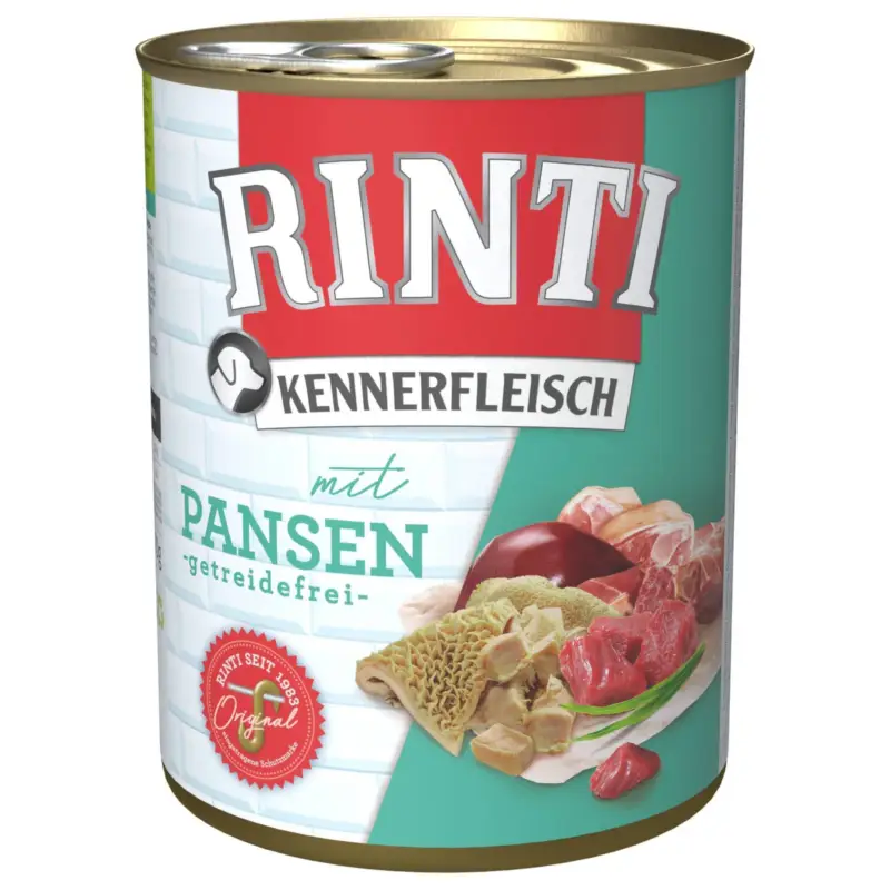 Neuheit RINTI Hundefutter, Pansen, 800g