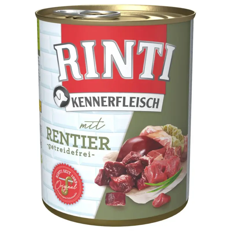 Günstig RINTI Hundefutter, Rentier, 800g