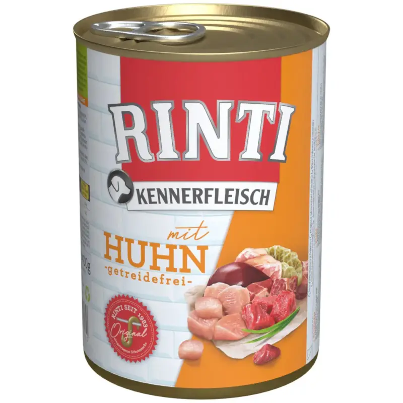 RINTI Hundefutter, Huhn, 400g Neue Ware