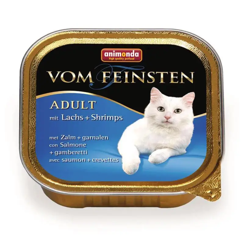 Billig Katzenfutter, Animonda vom Feinsten Adult, Lachs und Shrimps, 100g
