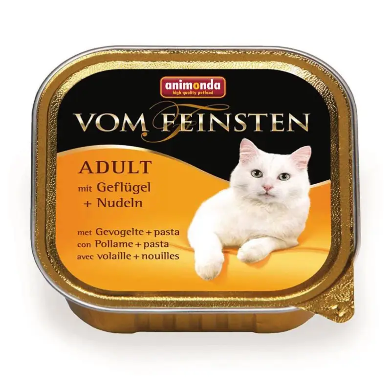 Katzenfutter, Animonda vom Feinsten Adult, Geflügel und Nudeln, 100g Preiswert