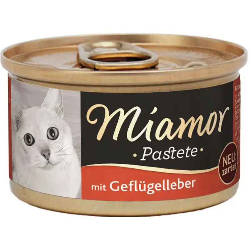 Ausverkauf Miamor Katzenpastete, Geflügelleber, 85g
