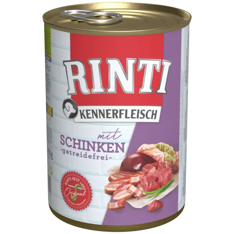 RINTI Hundefutter, Schinken, 400g Neu