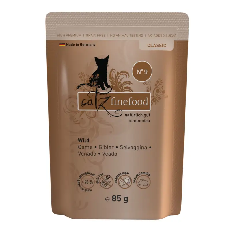 Meistverkauft Katzennassfutter Catz Finefood No. 9, Wild, 85 g