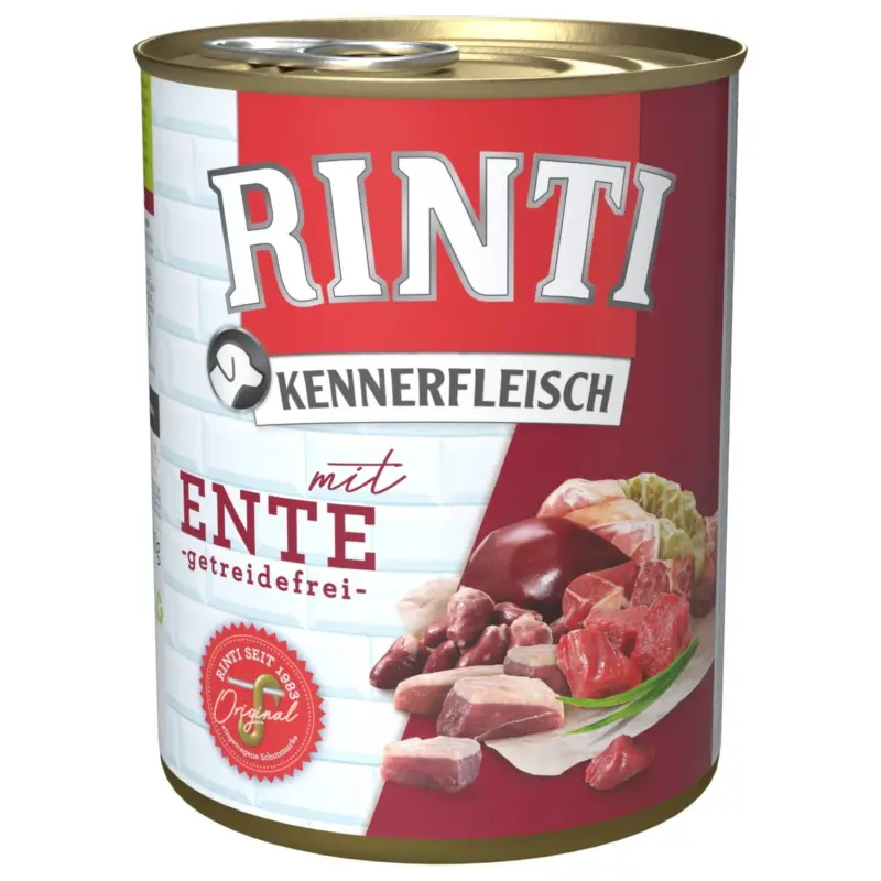 RINTI Hundfutter, Ente, 800g Preis Gesenkt