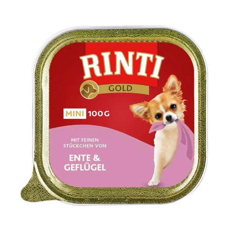 RINTI GOLD, Ente und Geflügel, 100g Garantierte Lieferung